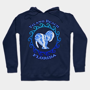 Vilano Beach Florida Vacation Tribal Manatees Hoodie